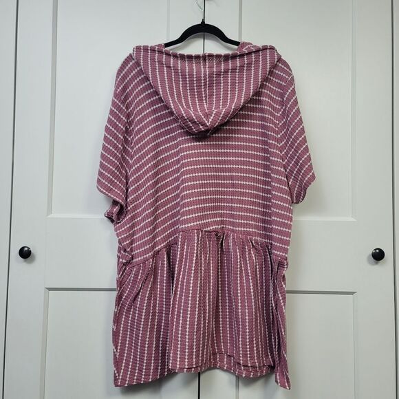 Lane Bryant plus size hooded baby doll top, 26/28 - Picture 2 of 7